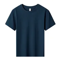 YCAN 79000B Kaos Anak Unisex 180g Katun Murni Kasual Polos Kerah Bulat Lengan Pendek Regular Fit Kaos Polos Penyerap Keringat Anti UV