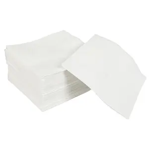 WCX Papel de cena de pulpa de madera nativa 1/4 pliegues 23x23cm 40x40cm servilleta papel de seda