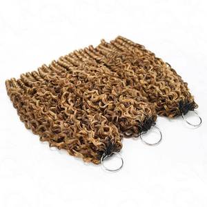 Nouvelle Arrivée - Extensions de <span class=keywords><strong>Cheveux</strong></span> Humains au Crochet Effet Plume, Pré-Bouclées, Ombrées, Boucles Birmanes, Style Bohème - Fabricant de <span class=keywords><strong>Cheveux</strong></span> Humains - Product Image 2