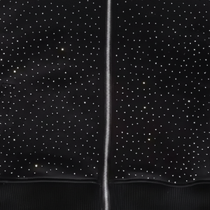 Haute qualité hommes Denim larmes à capuche 100% coton éponge surdimensionné pull à capuche hiver hommes strass à capuche pour tenue décontracté - Product Image 1
