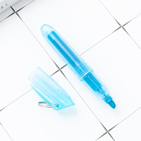 Mini marqueurs permanents surligneurs couleurs assorties avec porte-clés cadeaux marqueurs surligneur mini stylos avec logo personnalisé