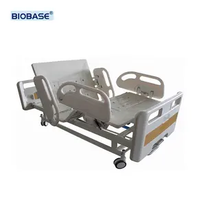 Biobase cama de hospital com manivela dupla, perfuração com spray eletrostático na suporte para venda