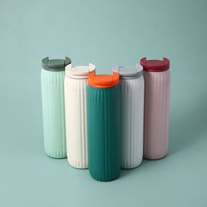 2024 New 600ML Travel <b>Thermos</b> Flask Portable Business Stainless Steel Tumbler Customized Logo Water <b>Bottle</b> Coffee Cup Gift - Product Image 3