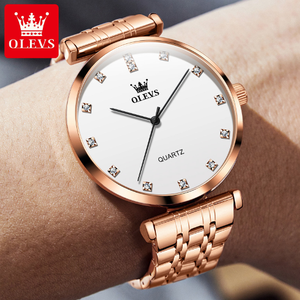 Montre pour homme de marque haut de gamme 5596, élégante et simple, étanche, en acier inoxydable, avec diamants, mouvement à quartz, montre originale - Product Image 5