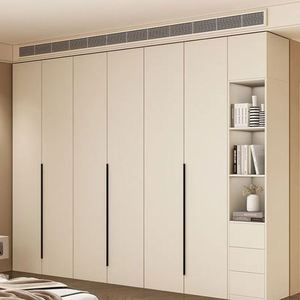 Meuble en bois personnalisé pour toute la maison Armoire de rangement pour vêtements à porte en verre Armoire combinée avec îlot - Product Image 1