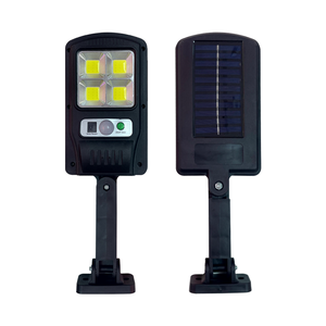 Lampes solaires d'extérieur COBs LED avec détecteur de mouvement, lampadaires de sécurité avec télécommande, lampes solaires de jardin à LED haute luminosité - Product Image 3