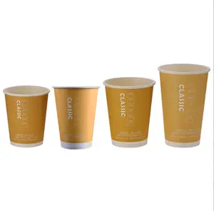2-слойная крафт-бумага, пользовательские чашки для печати, кофейные чашки с крышкой