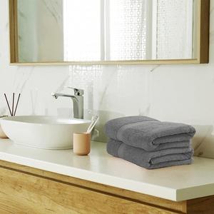 Luxury 5-Star Hotel Bath <b>Towel</b> Set Solid Color 100% Cotton Dobby Bordered <b>Shower</b> Hand <b>Towels</b> Antimicrobial Oeko-Tex Certified - Product Image 3