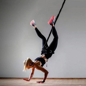 Bande de Fitness élastique, Yoga aérien, corde de <span class=keywords><strong>danse</strong></span> élastique, sangle de Suspension corporelle, système d'entraînement - Product Image 2