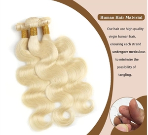 <span class=keywords><strong>Cheveux</strong></span> humains vierges de haute qualité, <span class=keywords><strong>frange</strong></span> de <span class=keywords><strong>cheveux</strong></span>, pas de nœuds, paquet de <span class=keywords><strong>cheveux</strong></span> lisses, couleur blonde, ondulation, extrémités saines sans aucune pointe fourchue - Product Image 4