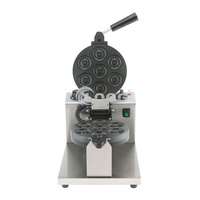 Nouvelle conception de machine à gaufres et mini-beignets en acier inoxydable, machine à gaufres et beignets électriques commerciales