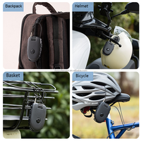 Câble de verrouillage de casque de moto antivol avec mot de passe, ABS pour moto, valises et paniers de vélo