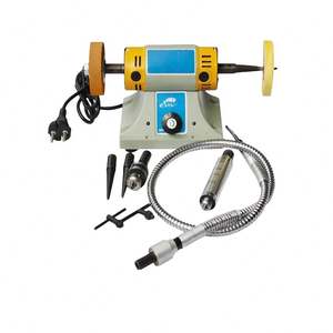 Máquina de tallado de jade y madera con eje flexible de doble cabezal, pulidora y amoladora eléctrica de sobremesa - Product Image 2