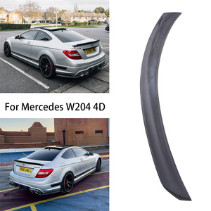For C-Class W204 4Door Style Carbon Fiber <b>Rear</b> <b>Spoiler</b> Trunk Wing 2007-2014 - Product Image 2