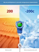 Transmetteur de température intégré antidéflagrant PT100 avec affichage numérique intelligent 4-20mA, résistance thermique K, OEM ODM