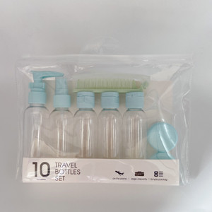 Juego de 10 Botellas Portátiles de Viaje Vacías para Dispensar Productos de Belleza - Product Image 2