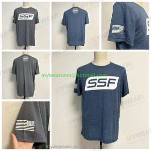 Camiseta de Poliéster y Algodón 50/50, Camisetas Casuales Promocionales Baratas para Hombre, Camisetas con Diseño de Impresión Personalizada al por Mayor - Product Image 3