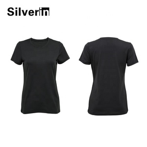<span class=keywords><strong>Camiseta</strong></span> de <span class=keywords><strong>Mujer</strong></span> de Secado Rápido con Hilo Plateado Antifúngico, Antiséptico y Antiolor - Product Image 6