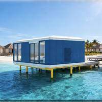 Maison modulaire entièrement en aluminium de qualité marine : Villa de luxe sans soudure et anti-corrosion pour complexe balnéaire, île et vie en bord de mer