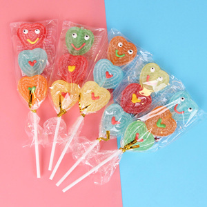 Venta al por Mayor <span class=keywords><strong>de</strong></span> Fábrica OEM, Deliciosos Piruletas en Forma <span class=keywords><strong>de</strong></span> Corazón con Carita Sonriente, Brochetas <span class=keywords><strong>de</strong></span> Frutas, Caramelos <span class=keywords><strong>de</strong></span> Goma - Product Image 5