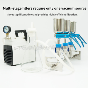 WEIAI 3/6-Platz-Filterhalter-Einheit 47/50mm für Labor, Lebensmittel, Wasser, Mikrobiologie-Tests, 316L Edelstahl Vakuumfiltrationsverteilerbasis - Product Image 2