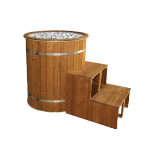 Ventes directes d'usine Baignoire en bois Baignoire extérieure froide plongeante Baignoire glacée pour sauna Sports Fitness Recovery OEM ODM bon marché - Product Image 2