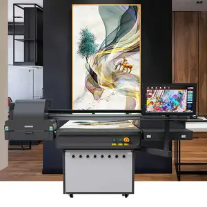 NTEK digital flatbed uv printer dengan merek terkenal printhead Ricoh