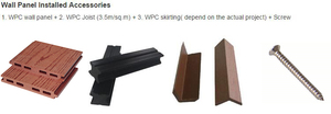 Panneaux muraux en composite bois-plastique (WPC) bon marché, faciles à poser, décoratifs, pour l'extérieur, revêtement mural en <span class=keywords><strong>PVC</strong></span> WPC - Product Image 3