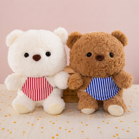 Peluches pour machine à prix à étiquette privée, en tissu polaire velours, avec détails de couture durables, 12 pouces, pour l'approvisionnement des centres de trampoline