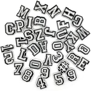 Groothandel Mode Klomp Schoenen Accessoires Rubber PVC Schoenen <span class=keywords><strong>Charms</strong></span> DIY Schoenen Decoratieve Patch Letter Alphabet en Cijfers Decoratie - Product Image 1