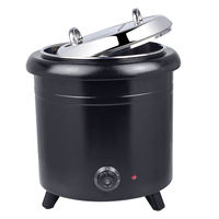 Suppen wärmer Wasserkocher Küchen ausstattung Restaurant Buffet Edelstahl 10L elektrische Suppe Erwärmung Heizt opf