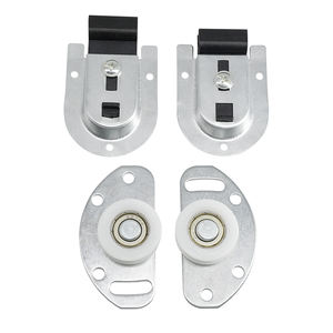 Roue de porte coulissante en bois, 1 pièce, Rail de voyage pour armoire, poulie de porte en bois sans inclinaison - Product Image 3