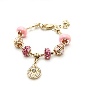 Sıcak satış Unisex DIY boncuklu bilezik mavi Beetle Charm Pando Hollow aşk Trendy sevimli topu desen moda kabuk elmas hediye - Product Image 3