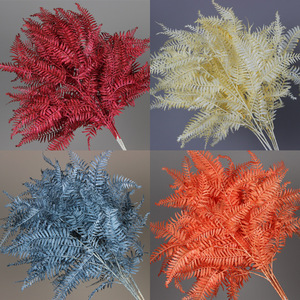 Feuilles persanes artificielles à longues tiges en plastique, décorations de mariage faites à la main, installations au plafond - Product Image 5