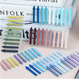 Cute Colorful Arrow Shaped Transparent Self-Adhesive Customizable <b>Sticky</b> <b>Notes</b> Writable Page Markers Index Tabs Book Reading - Product Image 3