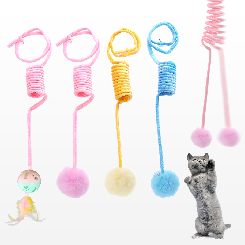 Jouets interactifs pour chats d'intérieur nouveau Style jouet pour animaux de compagnie 2022 avec balle jouet en peluche pour chat