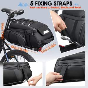 Échantillon gratuit BIKING Sac de vélo portable pour sports de plein air, sac de vélo pour porte-bagages arrière, sac de vélo imperméable pour voyage, sacoche de vélo - Product Image 2
