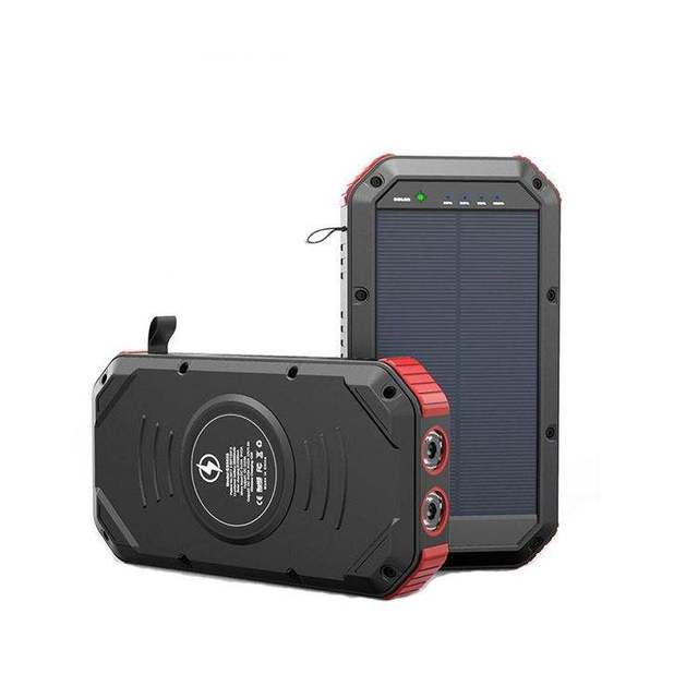 Waterproof Solar Power Bank 30000mAh Solar Charger Waterproof 50000mAh Power Bank Portable for Outdoor LED Light Power Bank