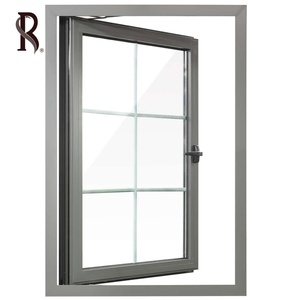 Fenêtre à triple vitrage de qualité supérieure avec cadre en <span class=keywords><strong>aluminium</strong></span> fenêtre à battant suspendue en <span class=keywords><strong>baie</strong></span> de verre au meilleur <span class=keywords><strong>prix</strong></span> Rising prête à installer en usine - Product Image 5