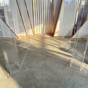 Arco de Boda Moderno <span class=keywords><strong>Transparente</strong></span> de Alta Calidad, Mandap Elegante, Toldo Alto de Acrílico, Chuppah para Decoración de Fiestas y Compromisos - Product Image 3