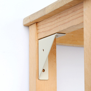 Triangle Support Iron Corner Bracket 90 Degree For Cabinets <b>Tables</b> Chairs Durable Powder Coated - Product Image 3