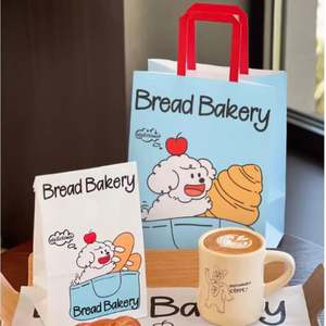 Bolsa de Papel Kraft Ecológica y Biodegradable Personalizada para Comida Rápida para Llevar, Bolsa de Papel para Repostería, Embalaje para Llevar - Product Image 6