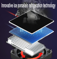 Ventilateur de refroidissement de radiateur de téléphone portable pour Gamer Radiateur de jeu ultra-silencieux Refroidisseur de téléphone de jeu