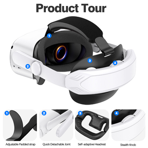 ชุดหูฟังไร้สายสำหรับอะไหล่ชุดหูฟังสำหรับ Oculus Quest 2อุปกรณ์เสริมเกมเสมือนจริง - Product Image 3