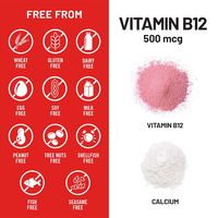 Rosebest, fabricant chinois certifié GMP, vente en gros, formule personnalisée, étiquette privée, comprimés de vitamine B12 pure à 500 mcg, supplément en vrac