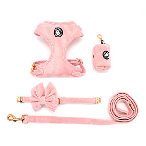 Arnés de pana personalizado para perros con hebilla de liberación rápida, correa de collar para mascotas para accesorios para perros Dachshund - Product Image 1