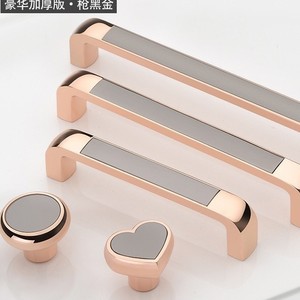 Furniture Handle And <b>Knob</b> Bar Zinc Alloy Plating Minimalist Cabinet Doors And <b>Drawers</b> Durable - Product Image 1