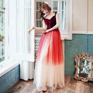 Noble and bright luxury new beading party dress evening gown Sexy Lace Red And Black Ball Gown Evening Dress