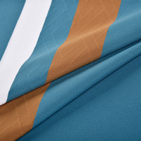 Tela de Alta Calidad para Camiseta Polo, Transpirable, Jacquard, Teñida con Hilo, a Rayas, 92% Nailon, 8% Elastano, Elástica, Antiestática, de Peso Medio