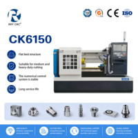 Tour CNC automatique CK6150 à haute rigidité et à banc plat pour le traitement des cylindres
